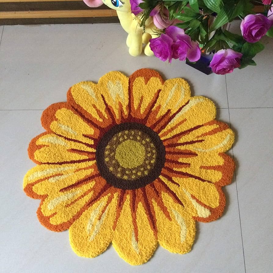 Sunny sunflower mat