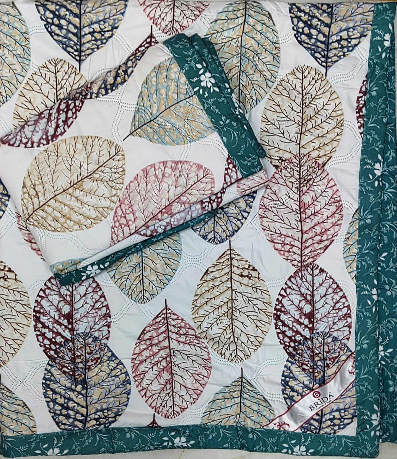 Botanical print comforter set